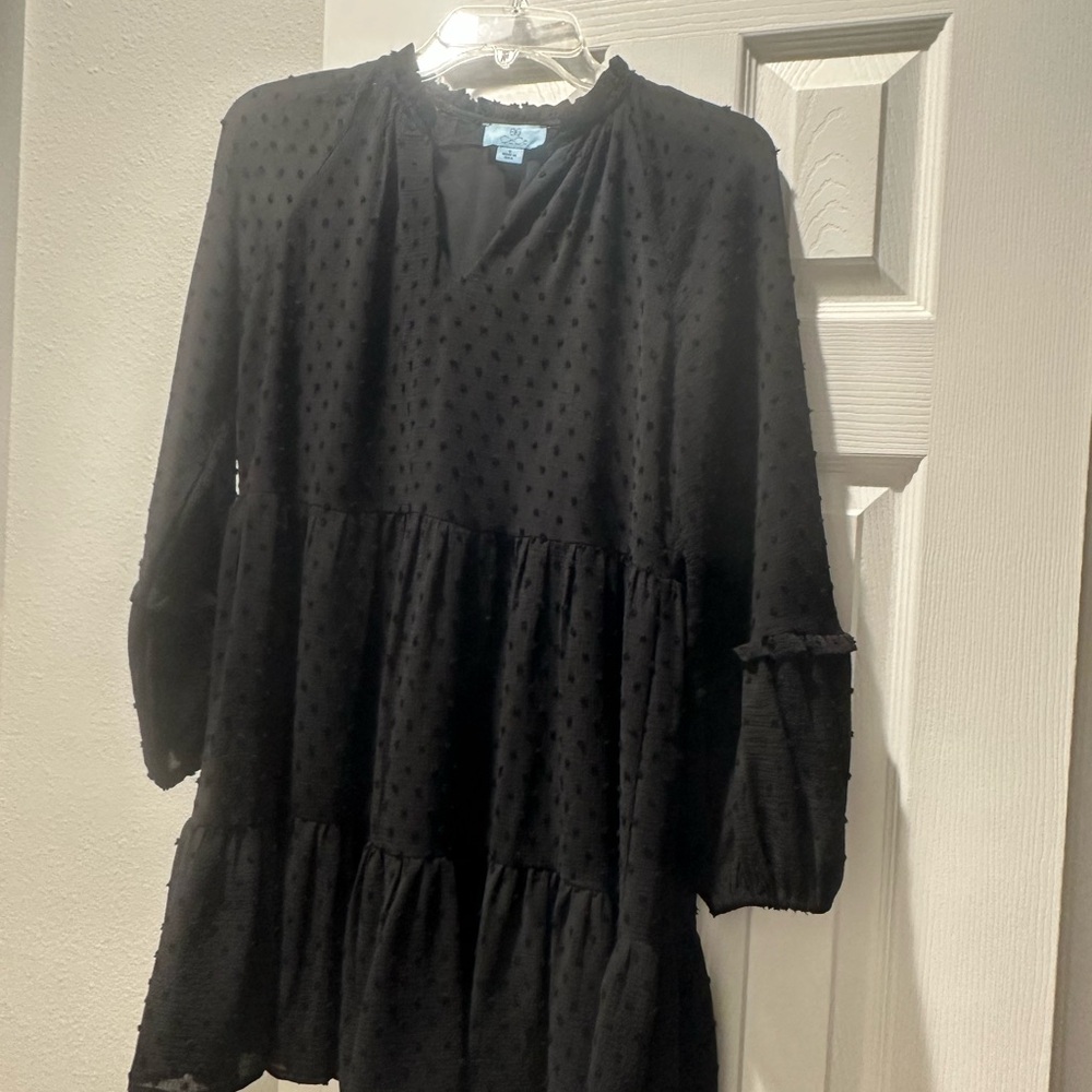 CeCe Black Flowing dress Size S